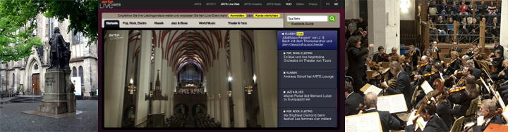 NC3 bringt die Matthäus-Passion als Video-Stream ins "Arte Live Web"