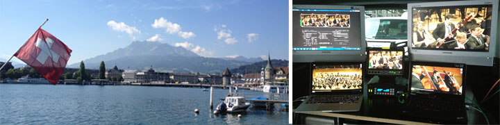 NC3 war in der Schweiz im Einsatz, um das Lucerne Festival ins "arte Live Web" zu übertragen.