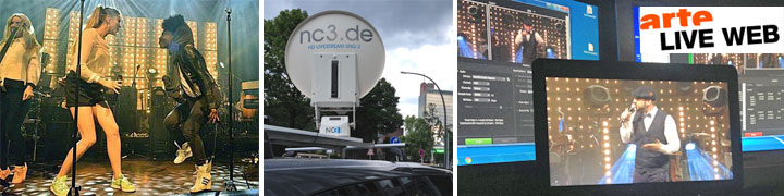 Von der Konzert-Bühne ins Arte Live Web: Satelliten-Übertragung aus dem SNG-Fahrzeug von NC3