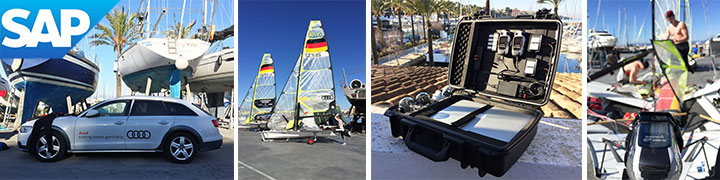 Arbeiten, wo andere Urlaub machen: Auf Mallorca testeten wir unser für SAP entwickeltes Videosystem beim Trainingslager der deutschen Segler
