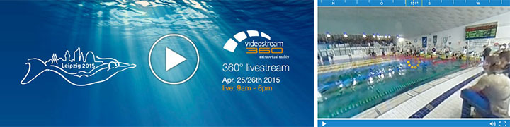 Livestreaming des 10. Finswimming CMAS Worldcup in 360 Grad