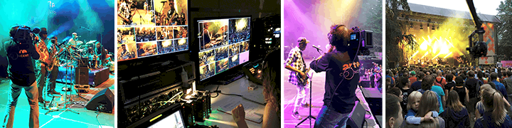 Videoproduktion auf offener Bühne, Bildregie im Truck: Auch das 26. Rudolstadt-Festival sendeten wir für ARTE live ins Web 