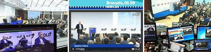 Bildregie und SAT-Übertragung der DLD Europe2016 aus Belgien