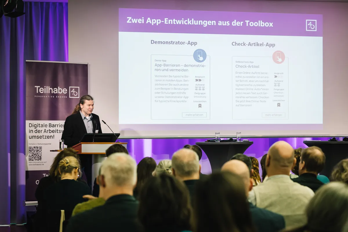 Sprecher und PowerPoint Präsentation