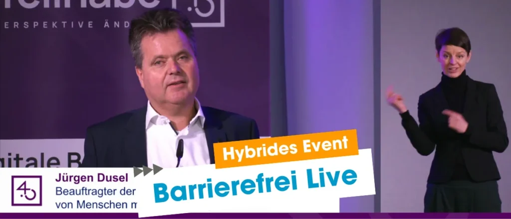 Barrierefreiheit Dolmetscher Liveproduktion