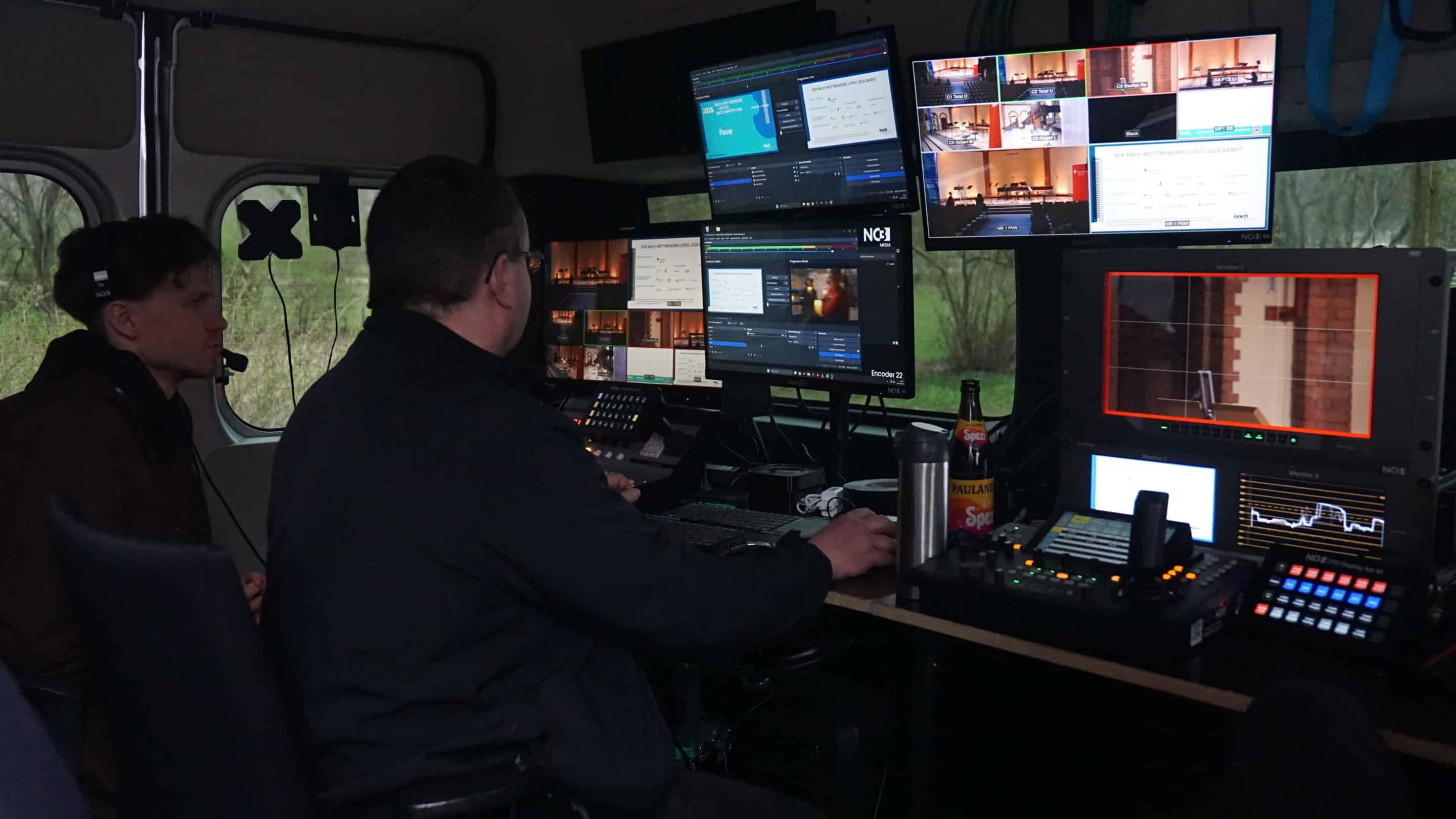 Publikum und Livestream-Produktion beim Bach-Wettbewerb Leipzig