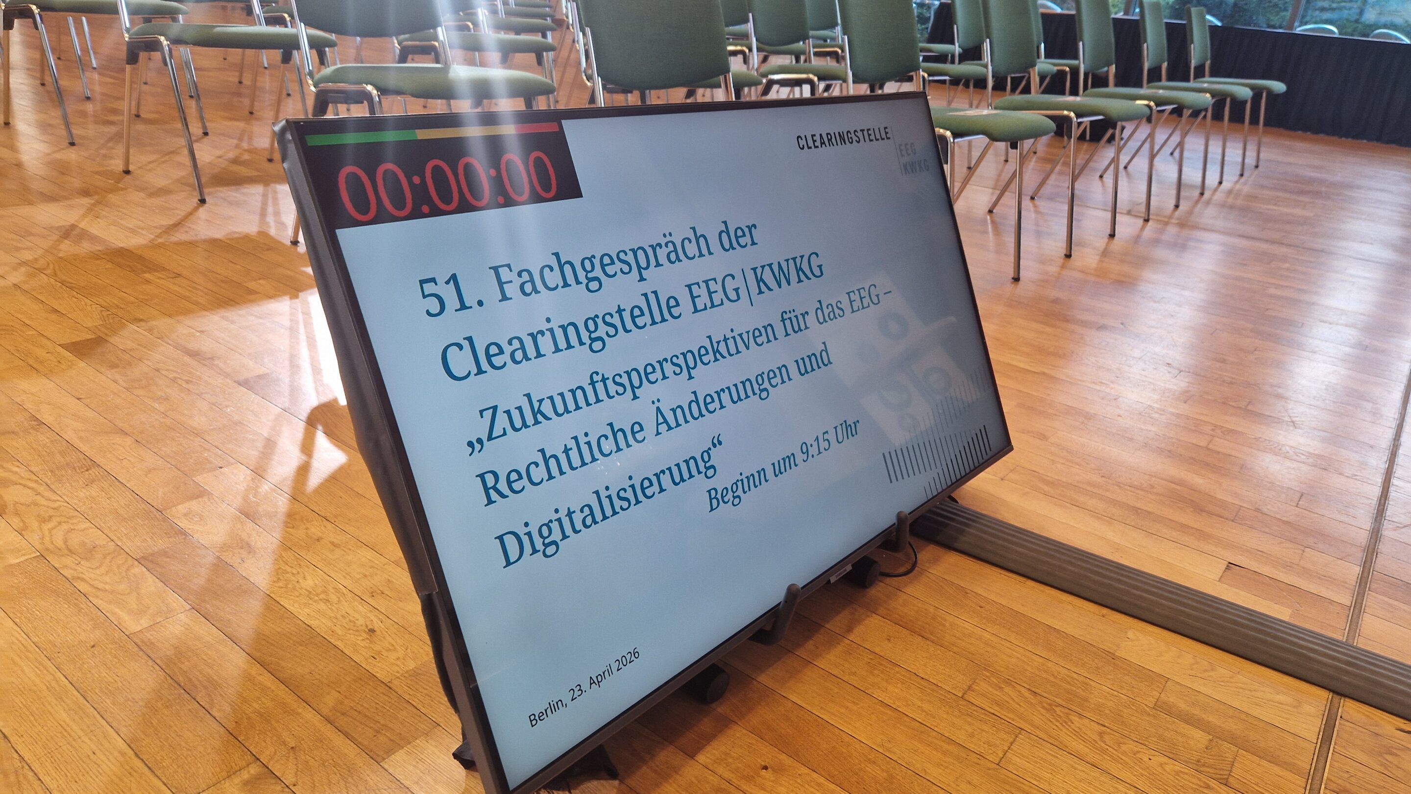 Professionelle Kamera- und Lichttechnik von NC3 beim Fachgespraech der Clearingstelle EEG KWKG